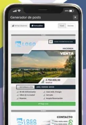 Pantalla de la app CRM 49: Marketing inmobiliario en otro nivel