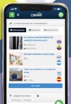 Pantalla de la app CRM 49: Comunidad 49
