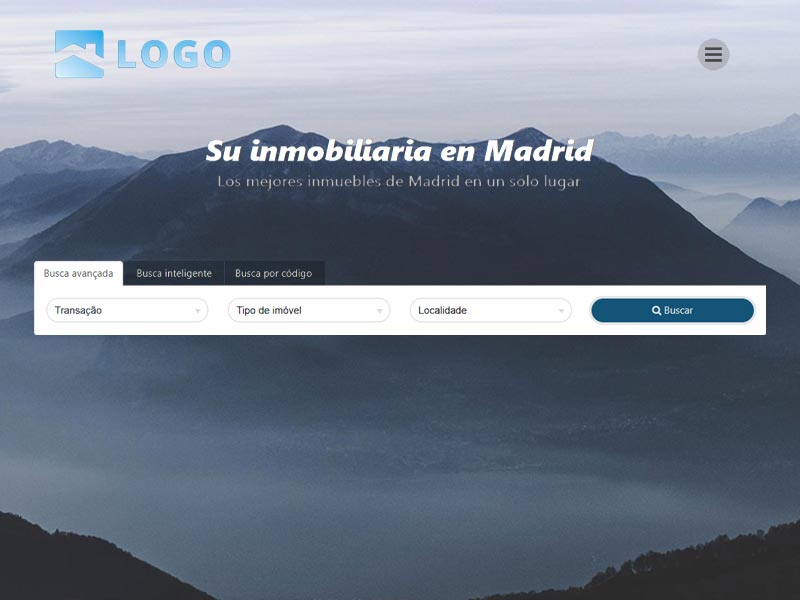 Plantilla de página web inmobiliaria Laguna