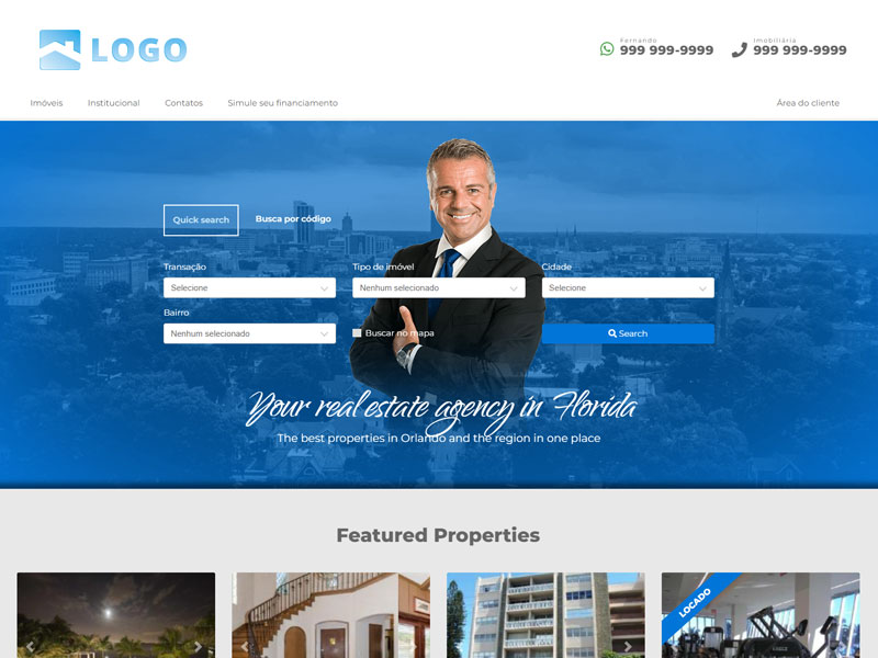 Real estate website template Realtor