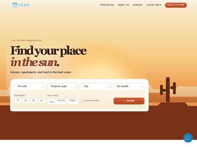 Real estate website template Arizona