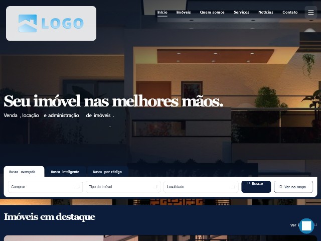 Modelo de site para imobiliária Twilight